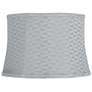 1_Springcrest Dyna Gray Softback Drum Lamp Shade 14x16x11 (Spider)
