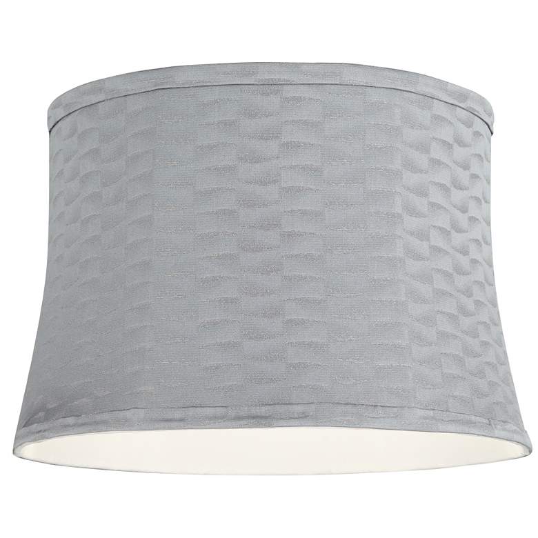Image 3 Springcrest Dyna Gray Softback Drum Lamp Shade 14x16x11 (Spider) more views