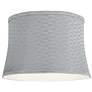 3_Springcrest Dyna Gray Softback Drum Lamp Shade 14x16x11 (Spider) more views
