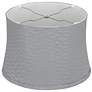 4_Springcrest Dyna Gray Softback Drum Lamp Shade 14x16x11 (Spider) more views