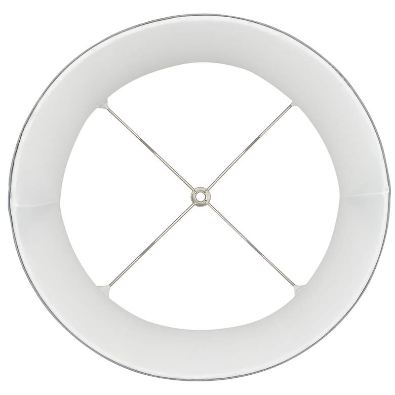 Image 5 Springcrest Dyna Gray Softback Drum Lamp Shade 14x16x11 (Spider) more views