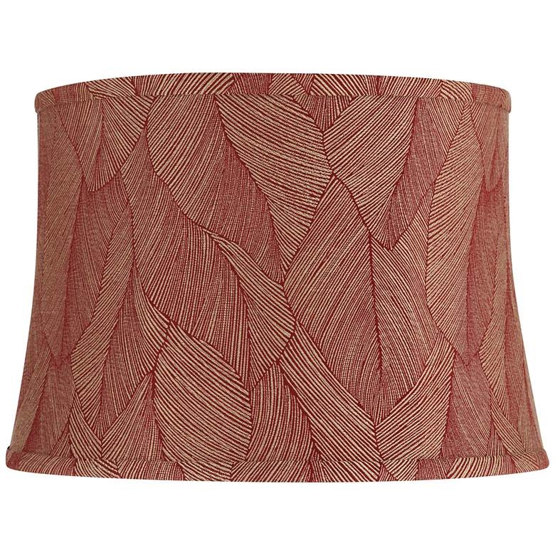 Image 1 Springcrest Dyna Red Wine Botanical Softback Drum Shade 14x16x11 (Spider)