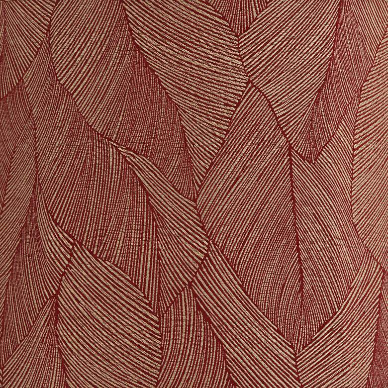 Image 2 Springcrest Dyna Red Wine Botanical Softback Drum Shade 14x16x11 (Spider) more views