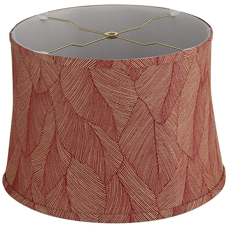 Image 4 Springcrest Dyna Red Wine Botanical Softback Drum Shade 14x16x11 (Spider) more views