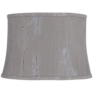 Springcrest Dyna Slate Gray Softback Drum Lamp Shade 14x16x11 (Spider)