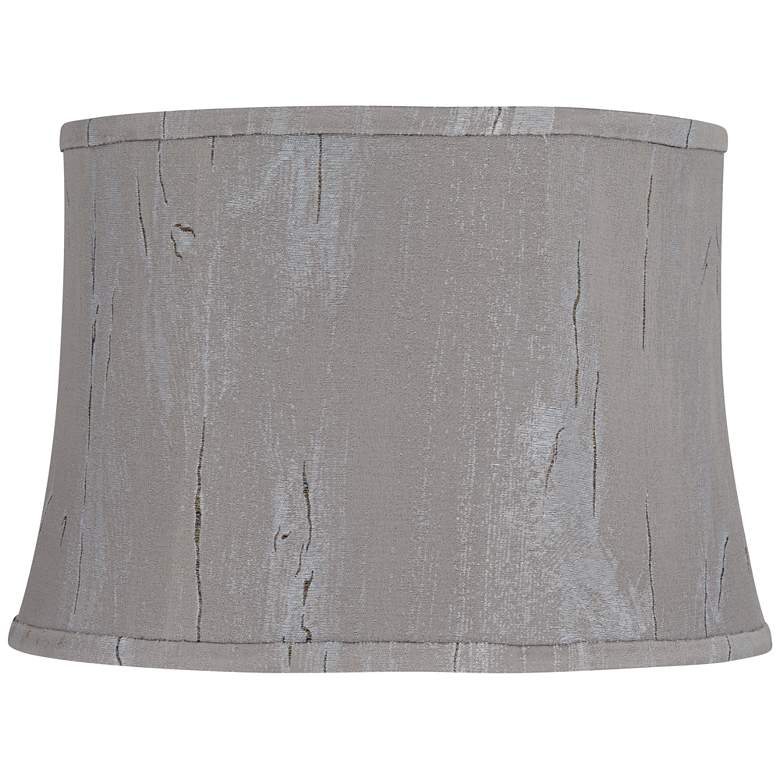 Image 1 Springcrest Dyna Slate Gray Softback Drum Lamp Shade 14x16x11 (Spider)