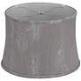 4_Springcrest Dyna Slate Gray Softback Drum Lamp Shade 14x16x11 (Spider) more views