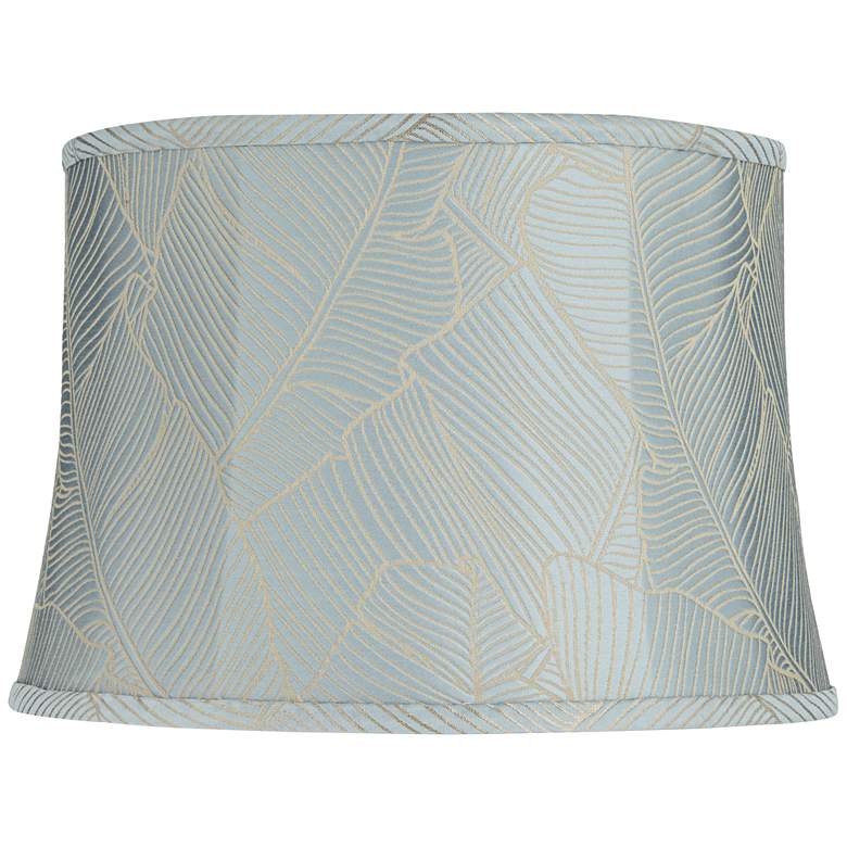 Image 1 Springcrest Dyna Spa Blue Softback Drum Lamp Shade 14x16x11 (Spider)