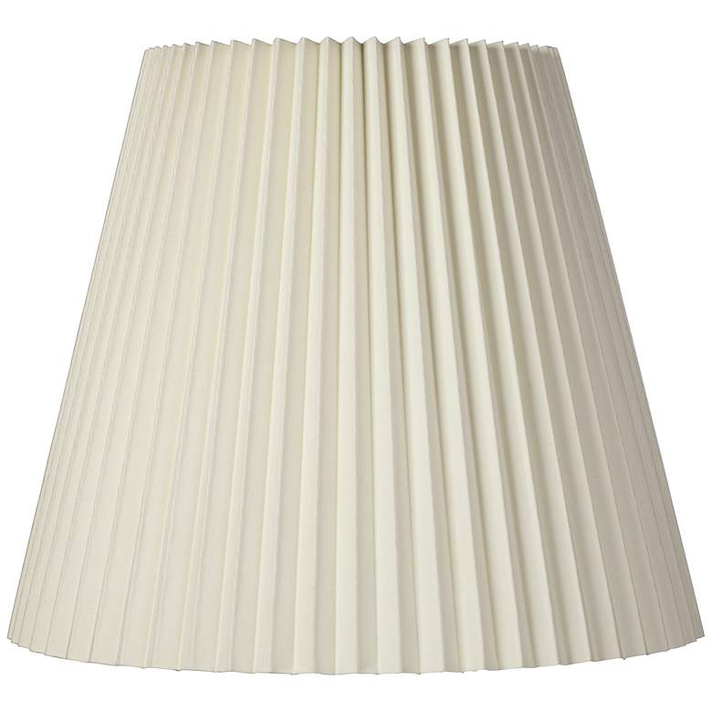Image 1 Springcrest Edie Ivory Pleated Lamp Shade 10x17x14.75 (Spider)