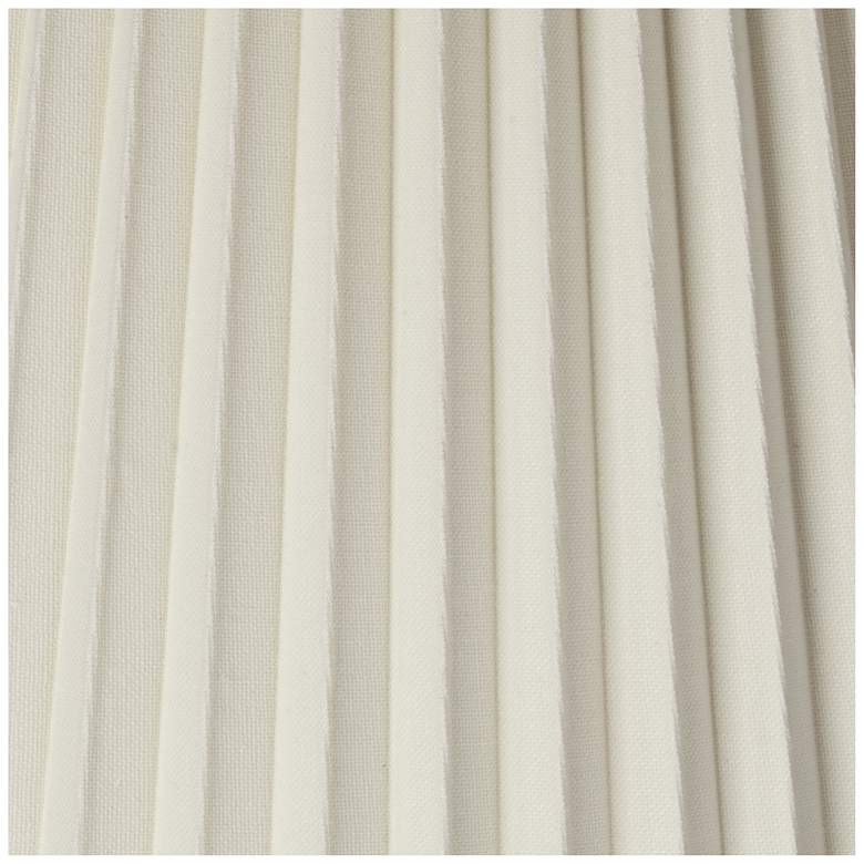 Image 2 Springcrest Edie Ivory Pleated Lamp Shade 10x17x14.75 (Spider) more views