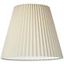 3_Springcrest Edie Ivory Pleated Lamp Shade 10x17x14.75 (Spider) more views