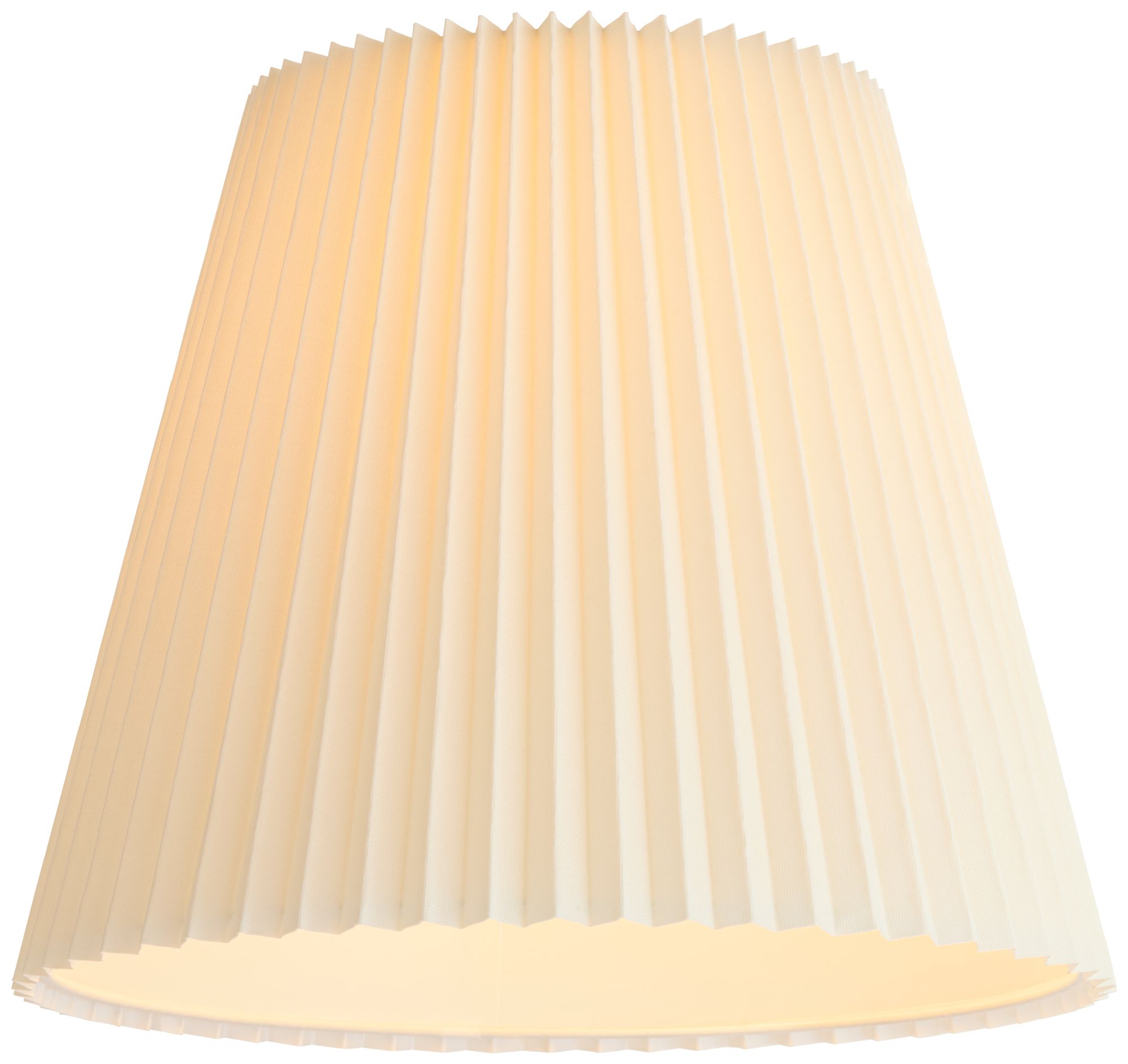 Springcrest Edie Ivory Pleated Lamp Shade 10x17x14.75 (Spider)