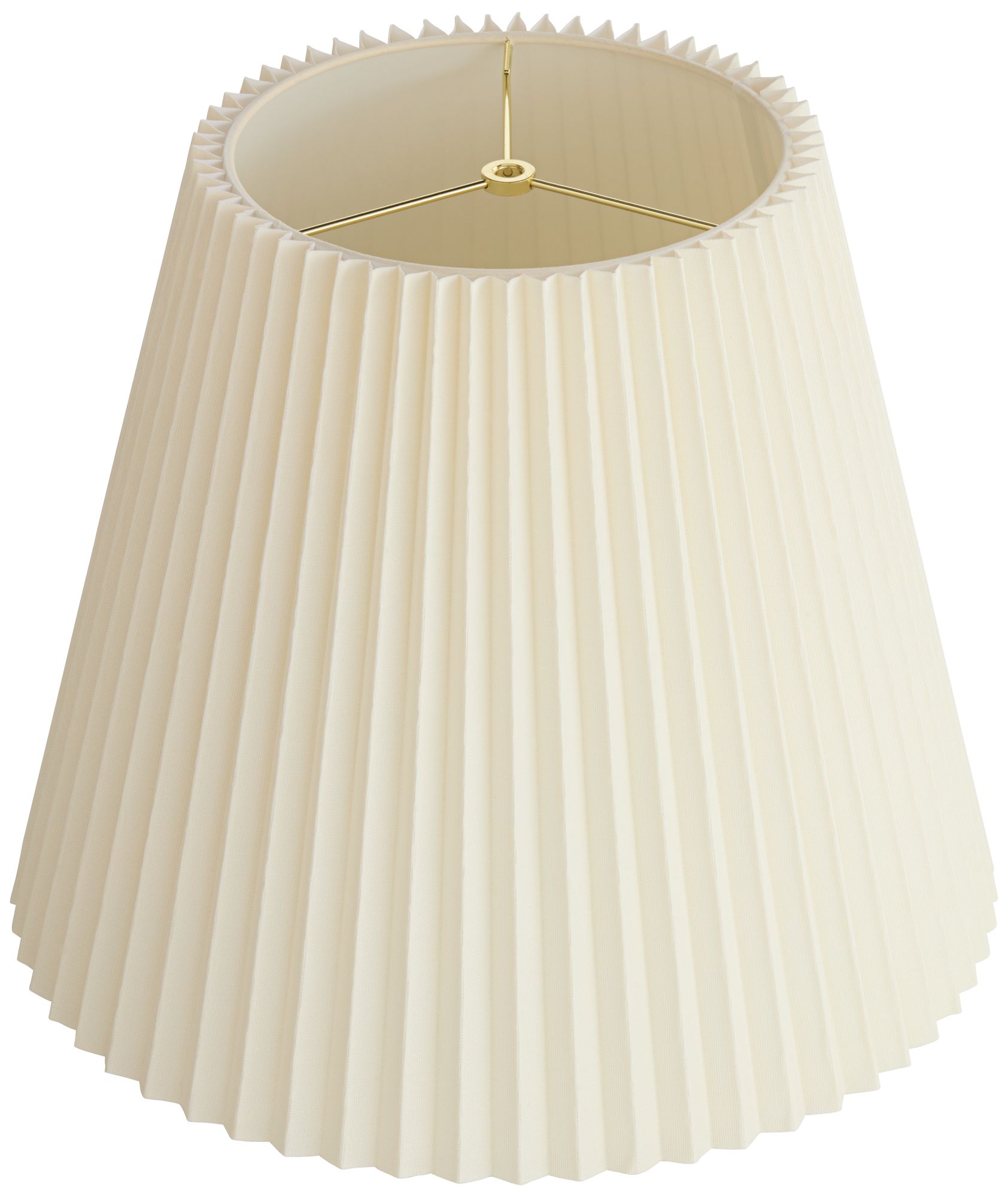 Springcrest Edie Ivory Pleated Lamp Shade 10x17x14.75 (Spider)