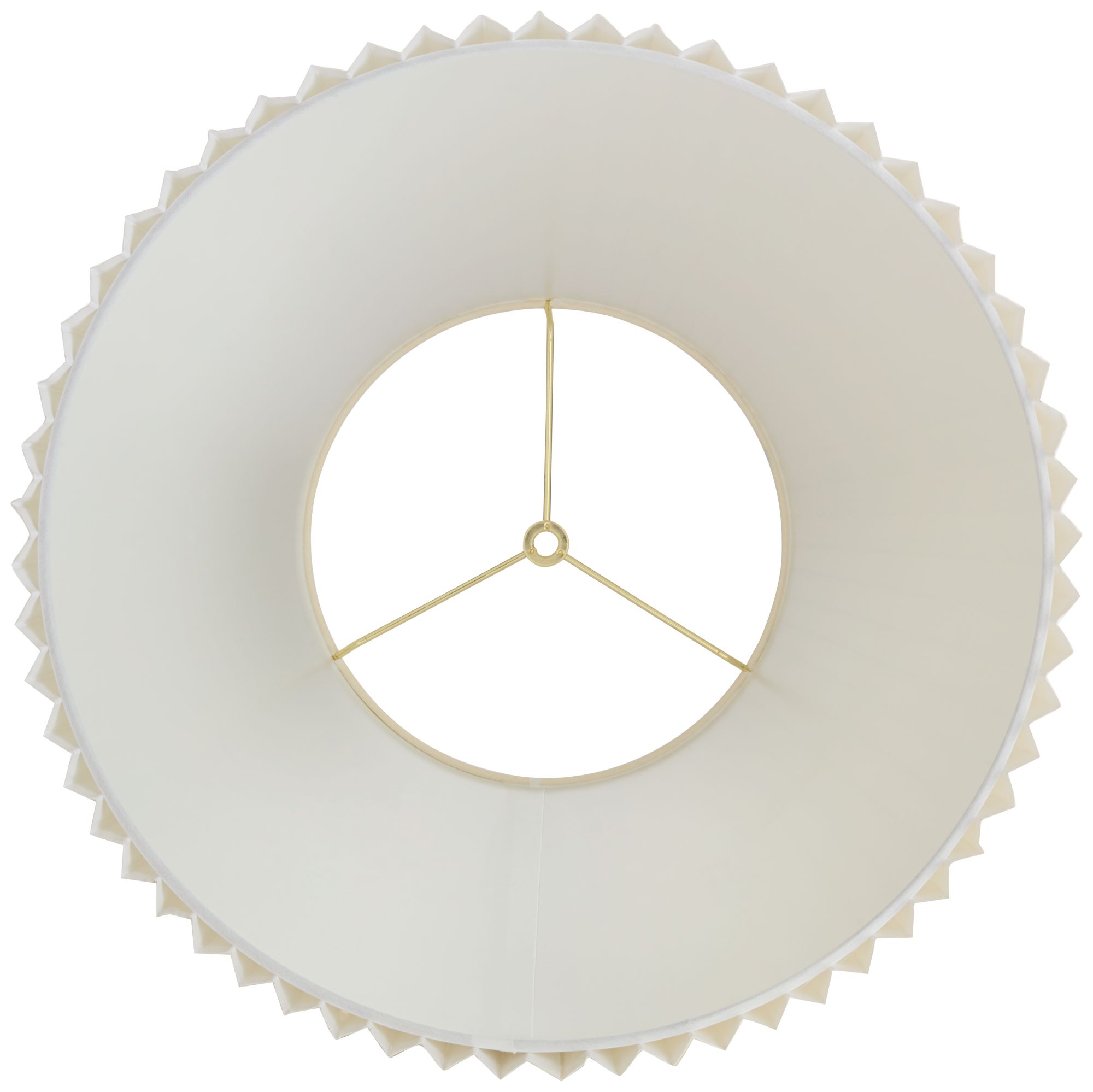 Springcrest Edie Ivory Pleated Lamp Shade 10x17x14.75 (Spider)