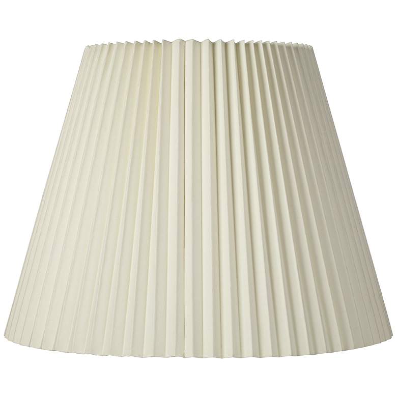 Image 1 Springcrest Edie Ivory White Pleated Lamp Shade 11x19x14.5 (Spider)