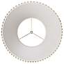 3_Springcrest Edie Ivory White Pleated Lamp Shade 11x19x14.5 (Spider) more views