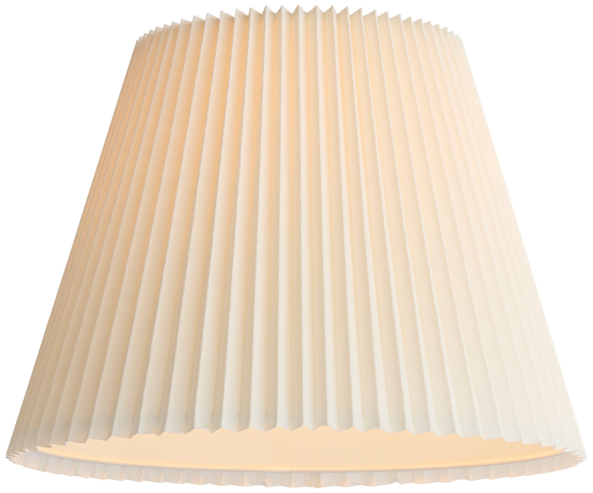 Springcrest Edie Ivory White Pleated Lamp Shade 11x19x14.5 (Spider)
