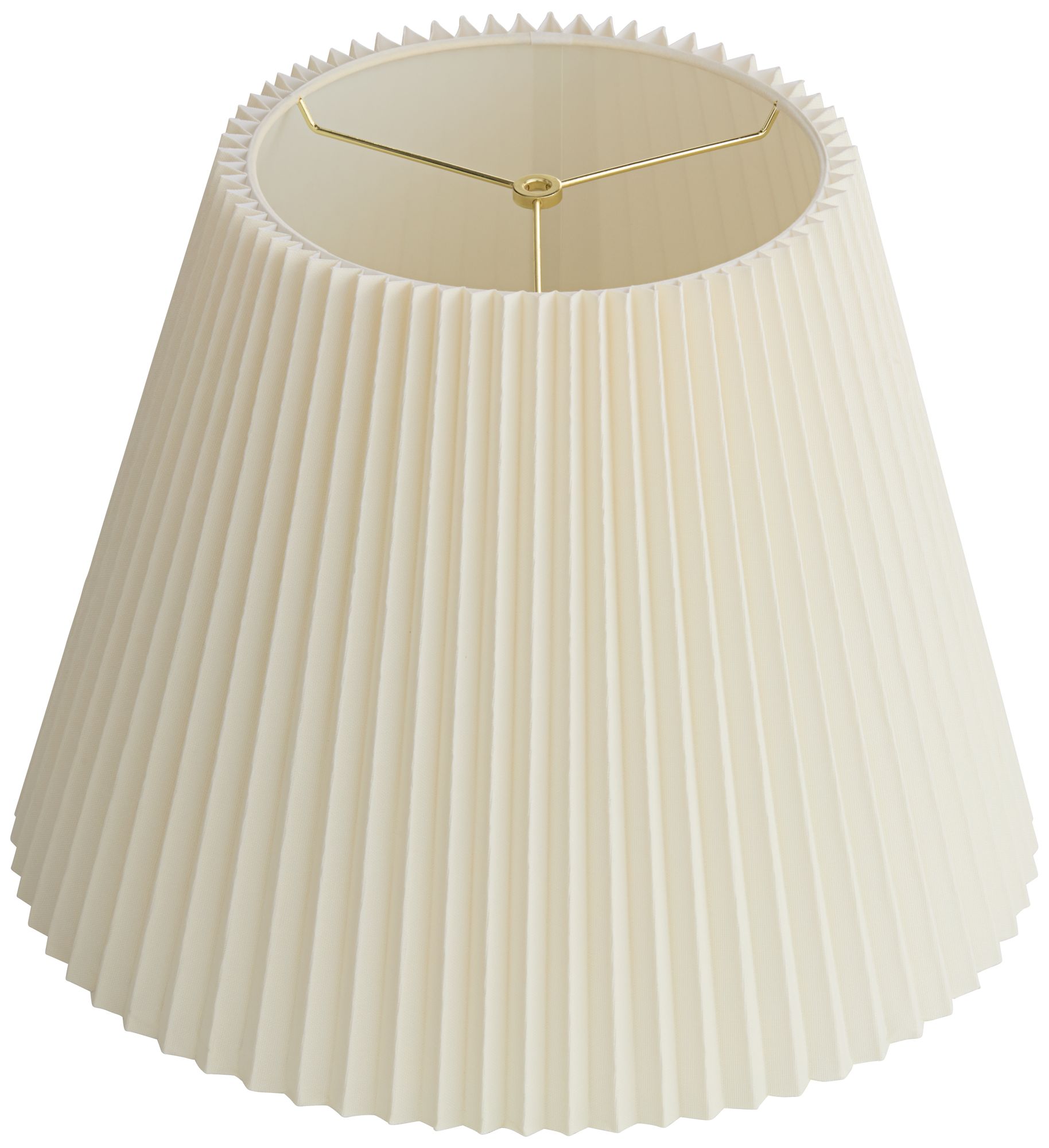 Springcrest Edie Ivory White Pleated Lamp Shade 11x19x14.5 (Spider)