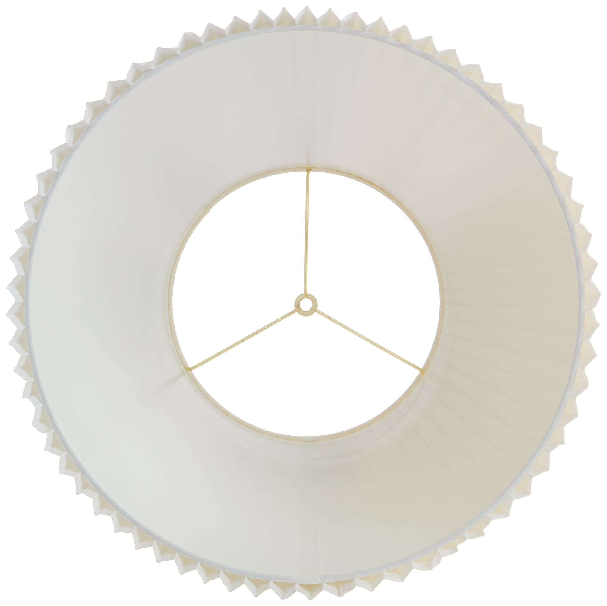 Springcrest Edie Ivory White Pleated Lamp Shade 11x19x14.5 (Spider)