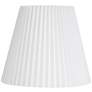 1_Springcrest Edie White Linen Knife Pleat Lamp Shade 10x17x14.75 (Spider)