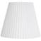Springcrest Edie White Linen Knife Pleat Lamp Shade 10x17x14.75 (Spider)