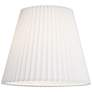 3_Springcrest Edie White Linen Knife Pleat Lamp Shade 10x17x14.75 (Spider) more views