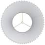 5_Springcrest Edie White Linen Knife Pleat Lamp Shade 10x17x14.75 (Spider) more views
