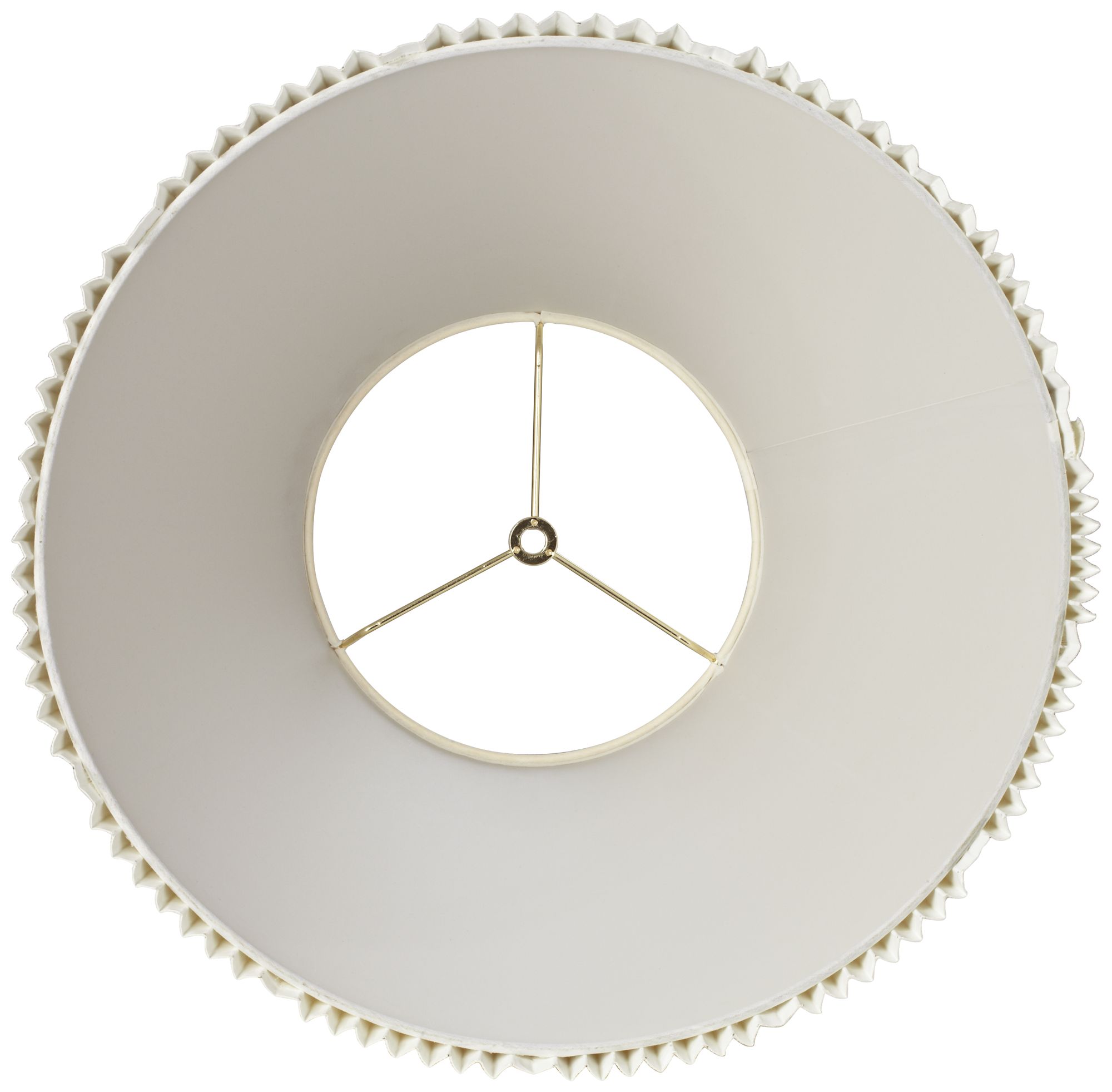 Springcrest Eggshell Knife Pleated Lamp Shade 9x17x12.25 (Spider