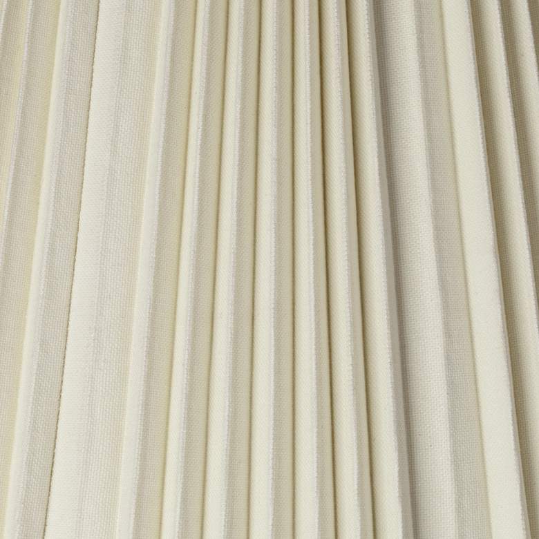 Image 2 Springcrest Eggshell White Pleated Bell Shade 9.5x19x13x12.5 (Spider) more views