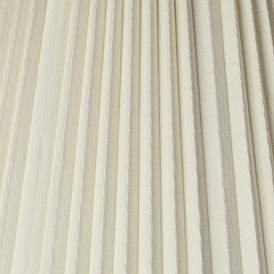 Image2 of Springcrest Eggshell White Pleated Lamp Shades 9x17x12.25 (Spider) Set of 2 more views