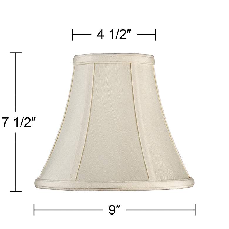 Image 5 Springcrest Elat Creme Bell Lamp Shade 4.5x9x8 (Spider) more views