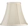 3_Springcrest Elat Creme Fabric Set of 2 Bell Lamp Shades 4.5x9x8 (Spider) more views