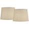 Springcrest Ella Burlap Linen Drum Lamp Shades 11x13x9.5 (Spider) Set of 2
