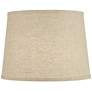 3_Springcrest Ella Burlap Linen Drum Lamp Shades 11x13x9.5 (Spider) Set of 2 more views