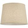 4_Springcrest Ella Burlap Linen Drum Lamp Shades 11x13x9.5 (Spider) Set of 2 more views