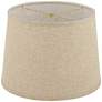 5_Springcrest Ella Burlap Linen Drum Lamp Shades 11x13x9.5 (Spider) Set of 2 more views