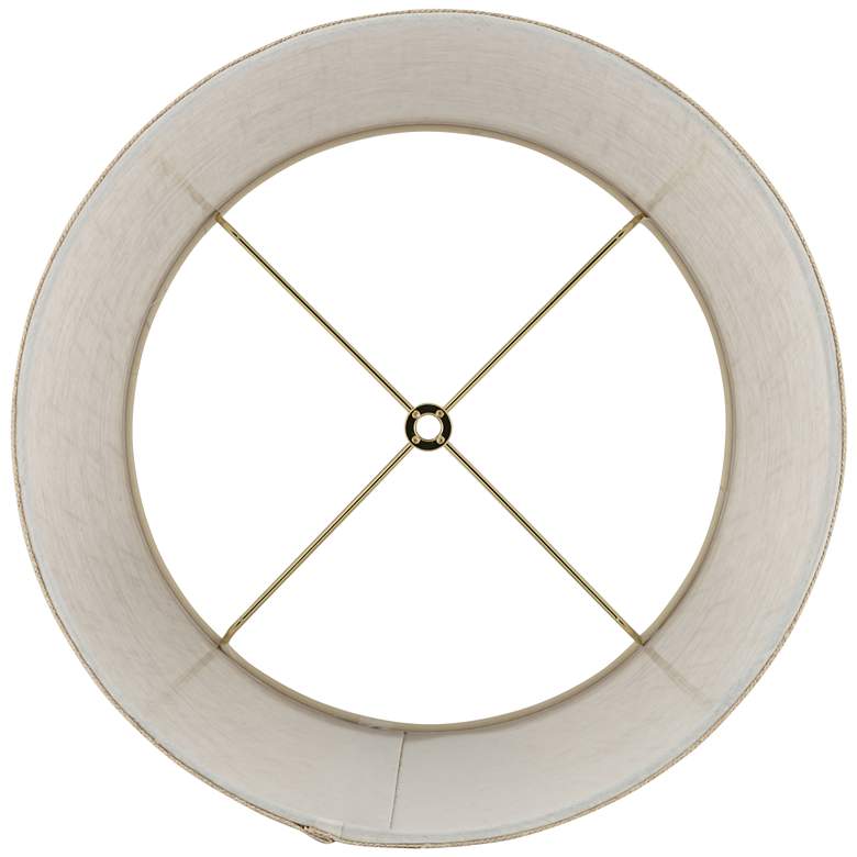 Image 6 Springcrest Ella Burlap Linen Drum Lamp Shades 11x13x9.5 (Spider) Set of 2 more views