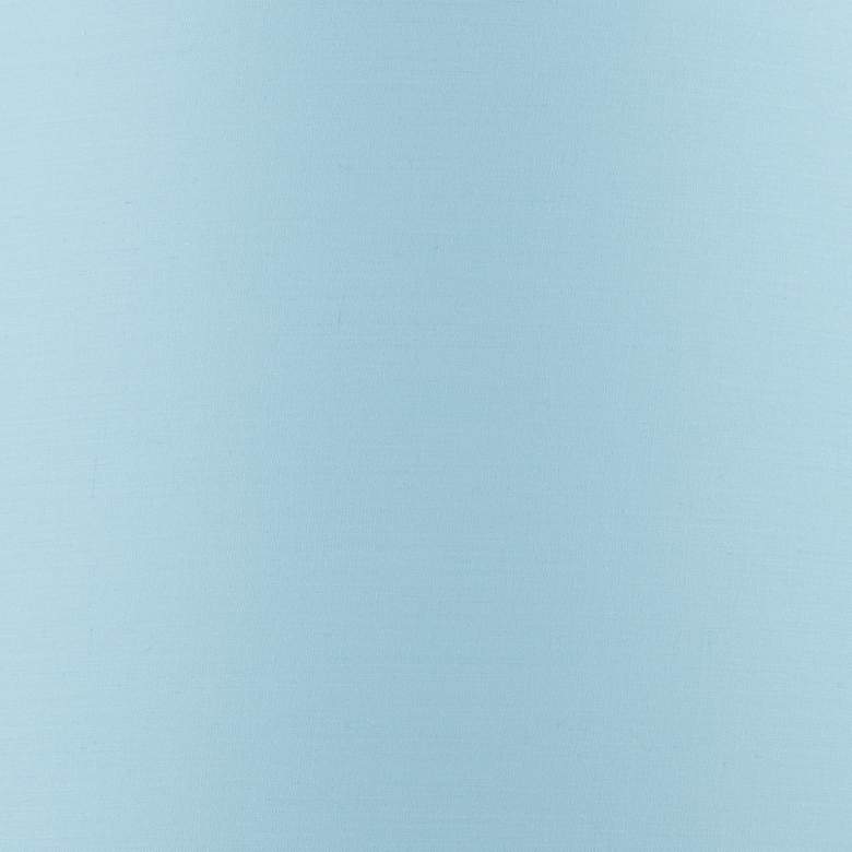Image 2 Springcrest Ella Soft Blue Drum Lamp Shades 11x13x9.5 (Spider) Set of 2 more views