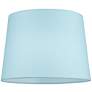 4_Springcrest Ella Soft Blue Drum Lamp Shades 11x13x9.5 (Spider) Set of 2 more views