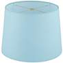 5_Springcrest Ella Soft Blue Drum Lamp Shades 11x13x9.5 (Spider) Set of 2 more views
