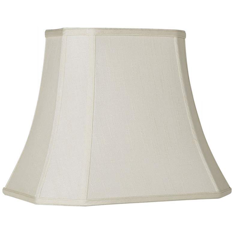 Image 1 Springcrest Elva Off-White Oblong Cut Corner Shade 7/10x12/16x13 (Spider)