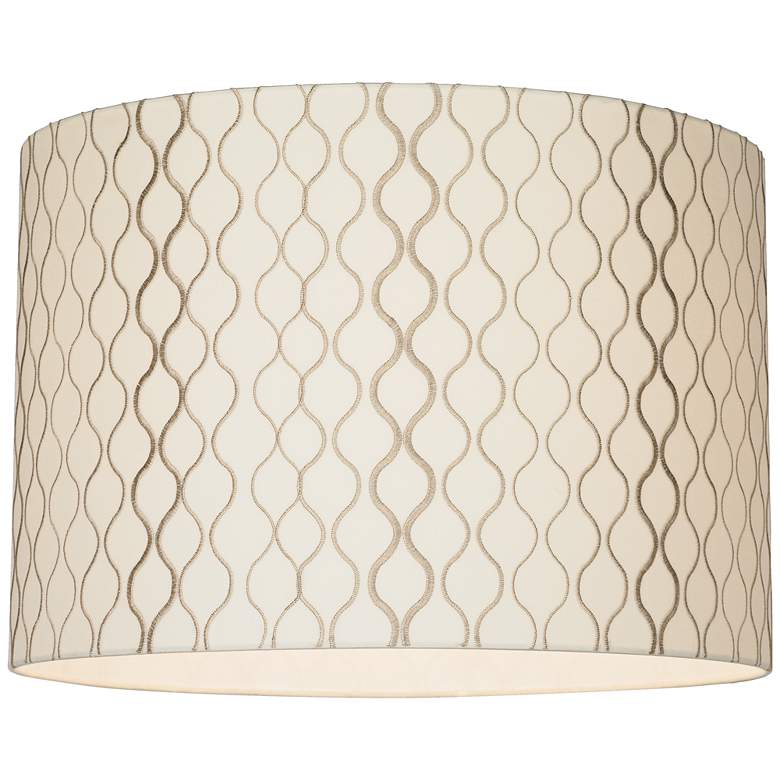 Image 3 Springcrest Embroidered Hourglass Set of 2 Drum Shades 16x16x11 (Spider) more views