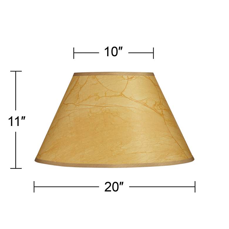 Image 4 Springcrest Empire Crinkle Paper Lamp Shade 10x20x12 (Spider) more views
