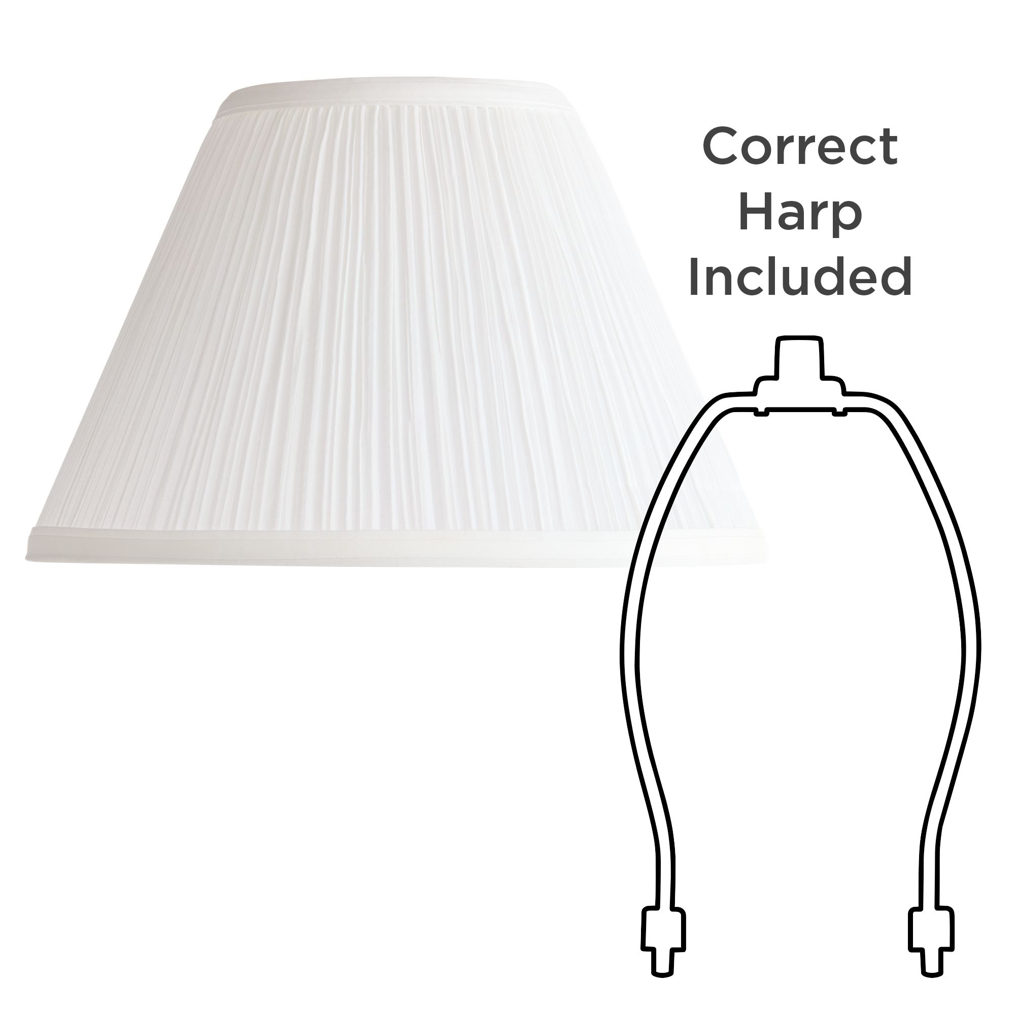 Springcrest Enoki White Mushroom Pleated Clip Shade 5x11x7.5 (Clip-On)