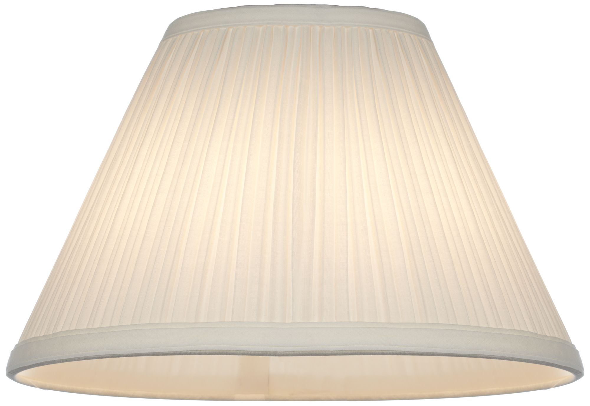 Image 3 Springcrest Enoki White Mushroom Pleated Clip Shade 5x11x7.5 (Clip-On) more views