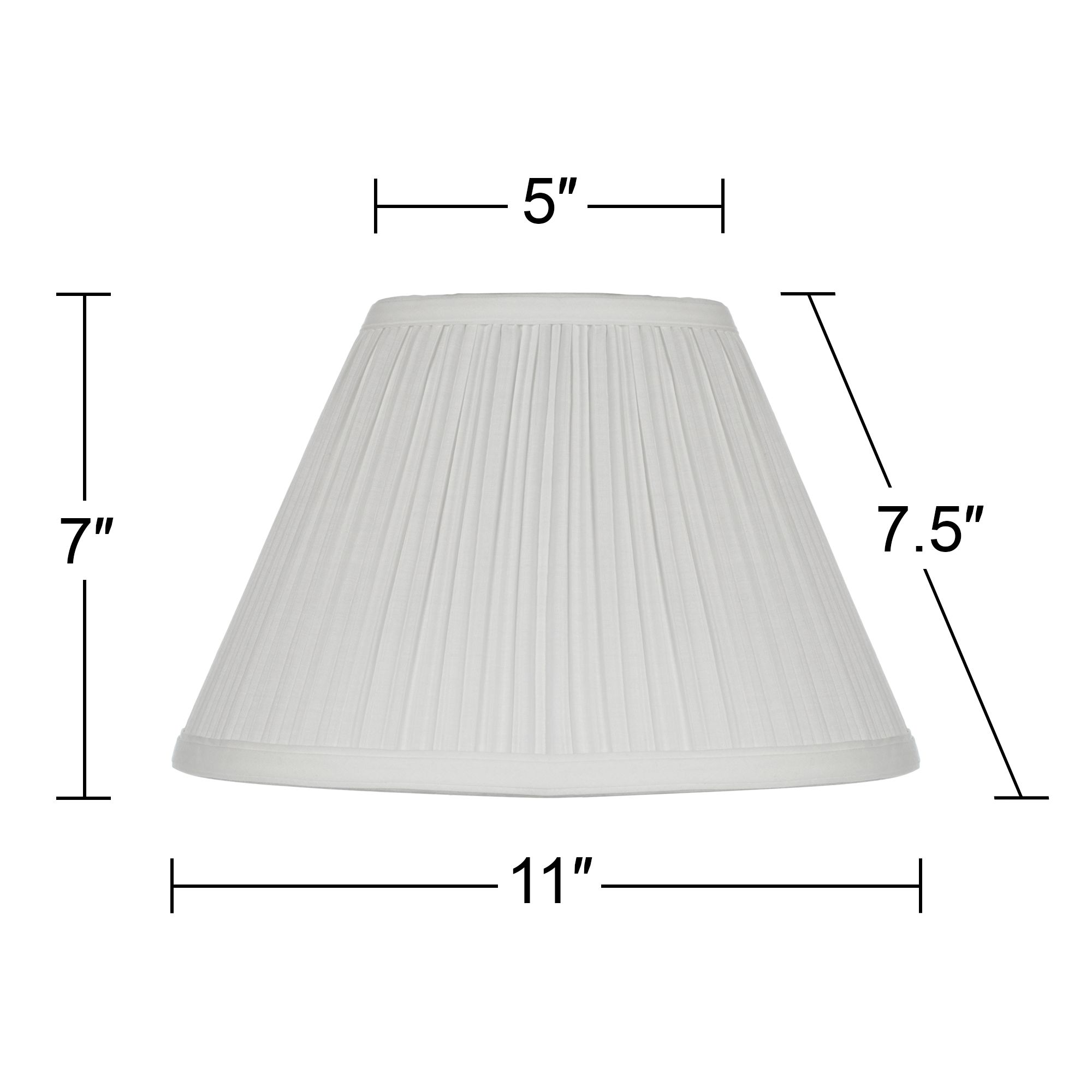 Image 5 Springcrest Enoki White Mushroom Pleated Clip Shade 5x11x7.5 (Clip-On) more views