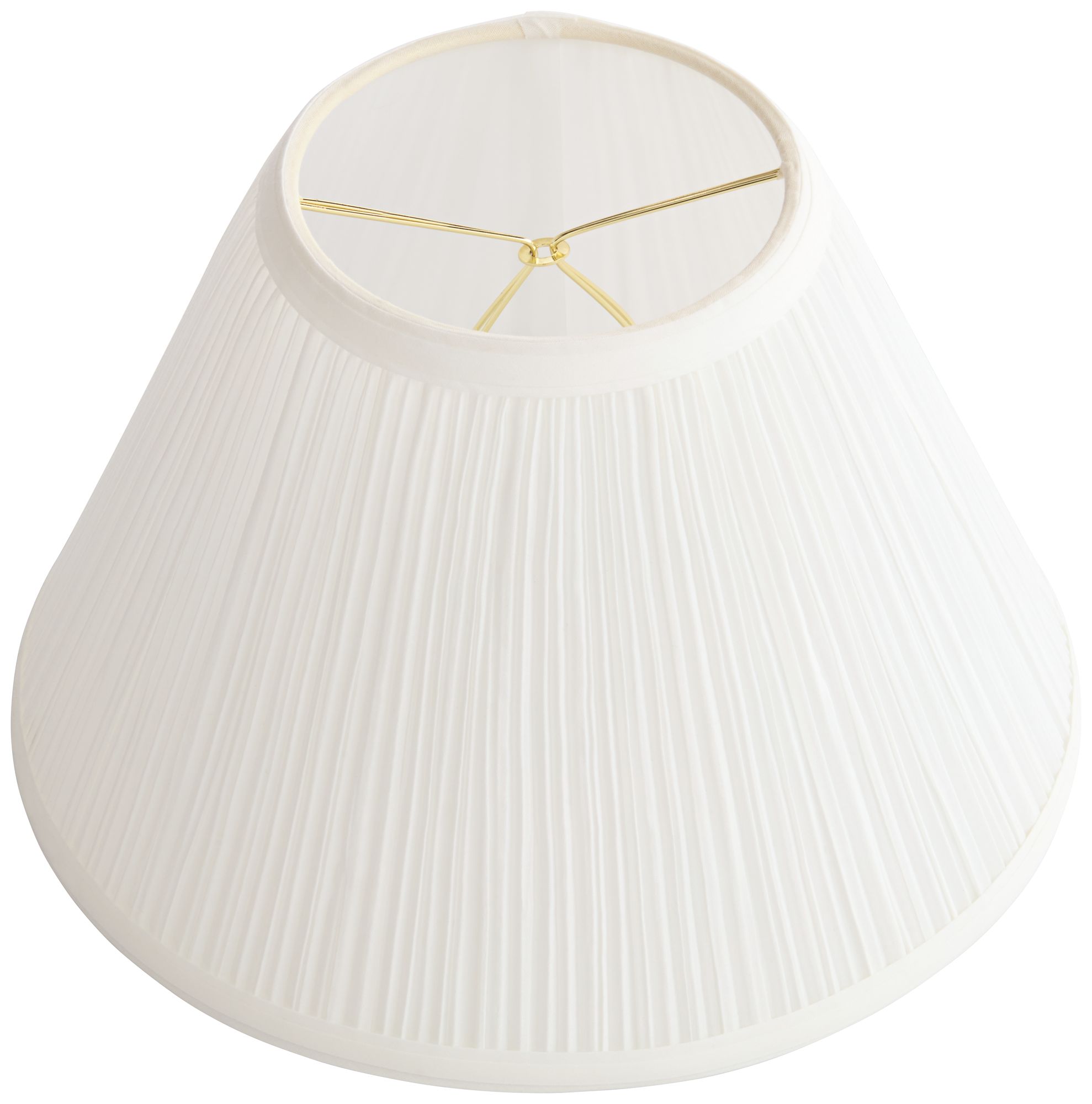 Springcrest Enoki White Mushroom Pleated Clip Shade 5x11x7.5 (Clip-On)