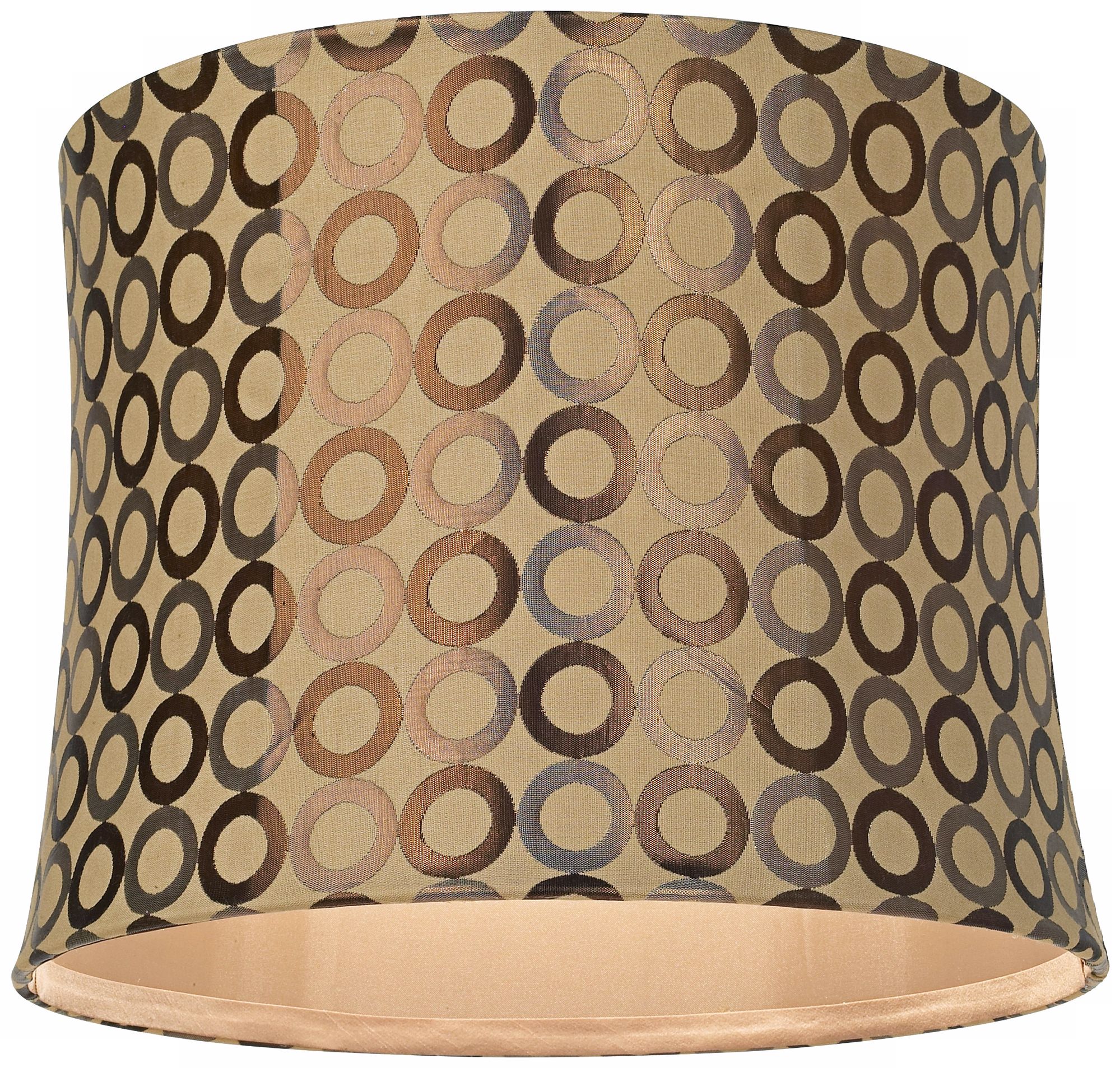 Image 2 Springcrest Ephraim Embroidered Copper Circles Shade 13x14x11 (Spider) more views