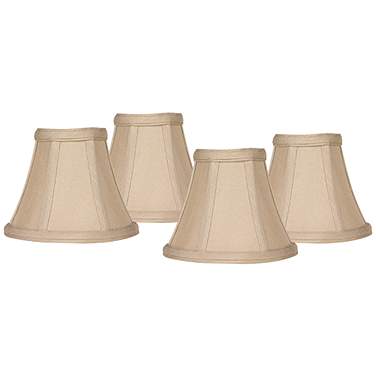 Springcrest Evaline Taupe Fabric Lamp Shade 3x6x5x5 (Clip-On) Set of 4