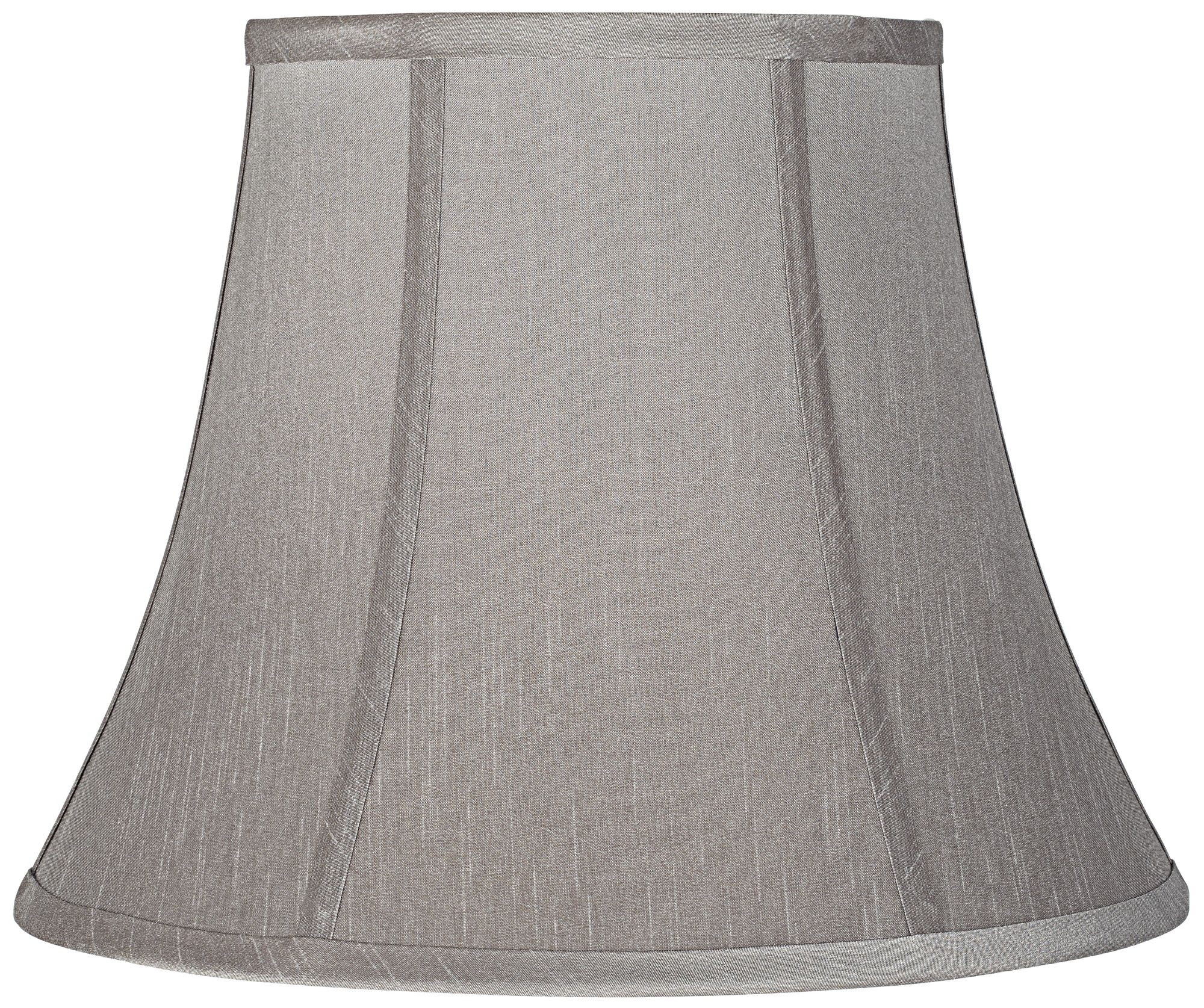 Springcrest Evalyn Pewter Gray Bell Lamp Shade 8x14x11 (Spider)
